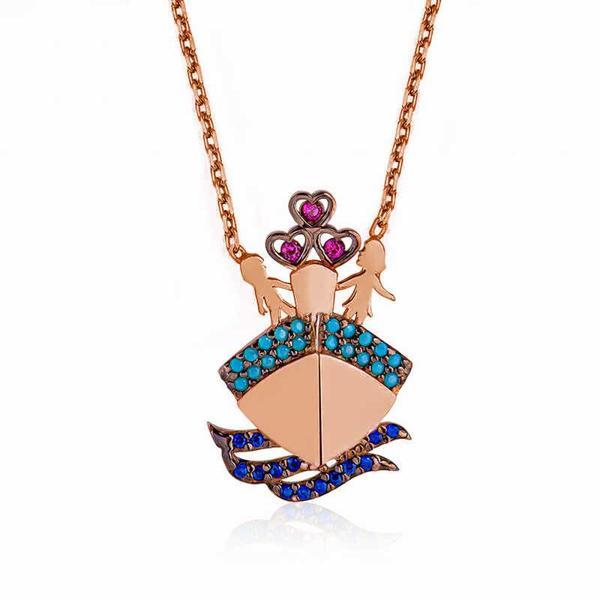 KENPAZAR 925 Ayar Gümüş Titanik Kadın Gümüş Kolye - Image 1