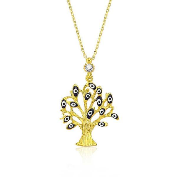 KENPAZAR 925 Ayar Gümüş Dilek Ağacı Kadın Gümüş Kolye - Image 1