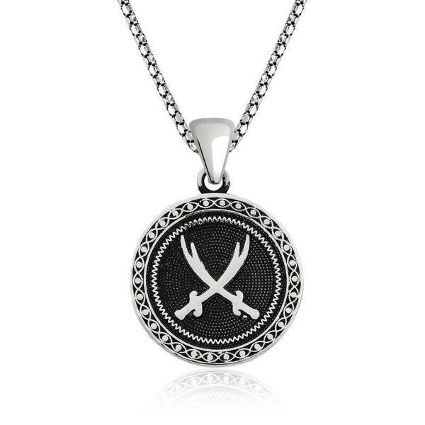 KENPAZAR ​Gümüş Zülfikar Kılıcı Desenli Kolye - Image 1