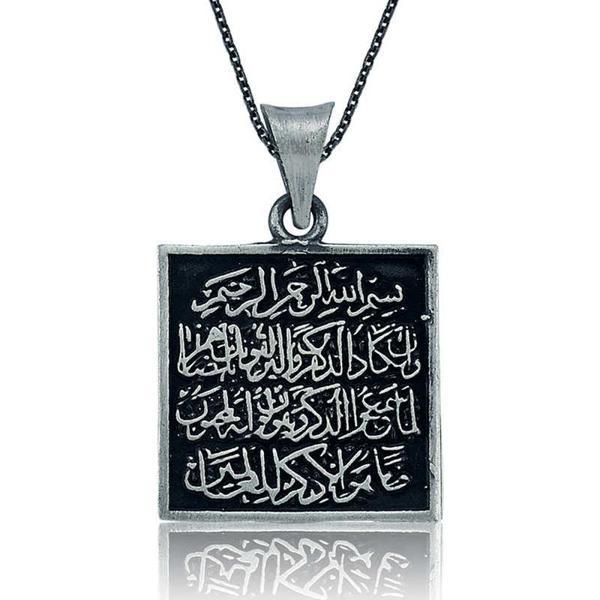 KENPAZAR 925 Ayar Gümüş Nazar Duası Kadın Gümüş Kolye - Image 1