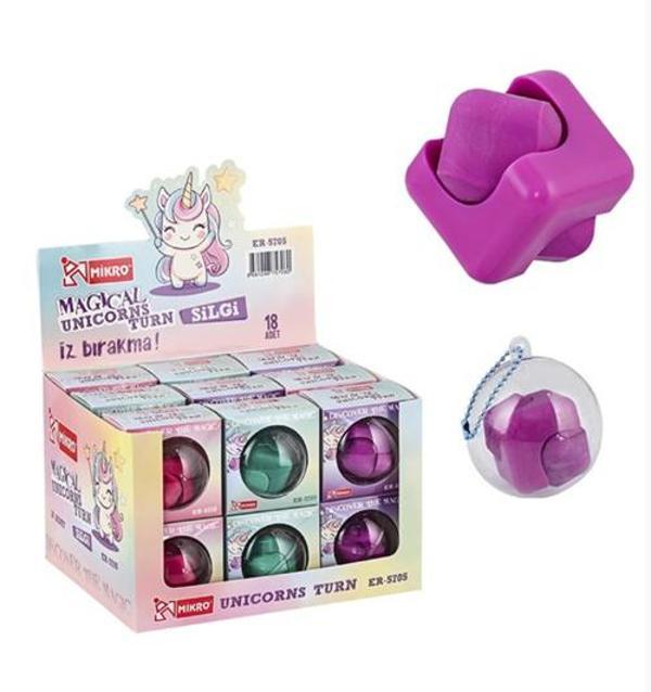 Mikro Magical Unicorns Dönen Silgi Kutulu - 2 adet - Image 1