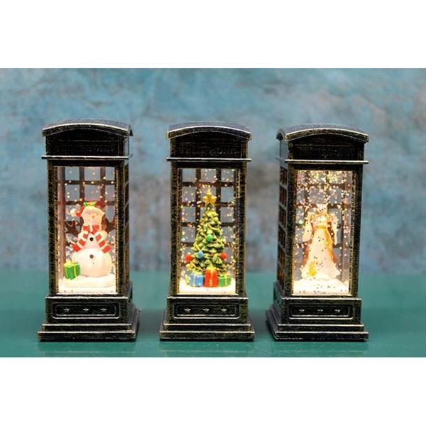 KENPAZAR Telefon Kulübeli Işıklı Kar Küresi - Image 1