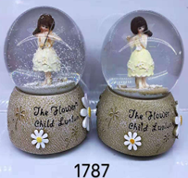 KENPAZAR Keman Çalan Kız Kar Küresi Orta Boy - Image 1