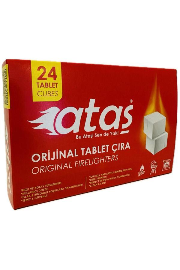 ATAŞ Mangal Kömür Tutuşturucu Tablet Çıra 24 PCS - Image 1