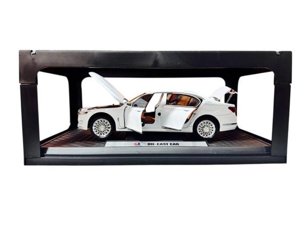 1:24 Metal Model Koleksiyon Araba BMW 7 Beyaz 21 CM CZ151B - Image 1