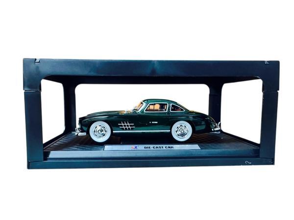 1:24 Metal Model Koleksiyon Araba Mercedes-Benz 300 SL Yeşil 21 CM CZ174B - Image 1