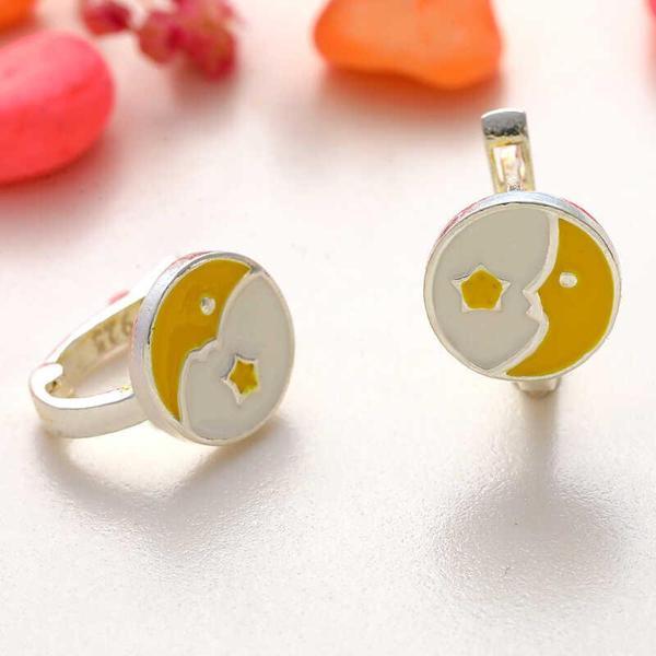 KENPAZAR Gümüş Ay Yıldız Çocuk Küpesi - Image 1