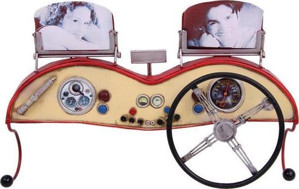 Dekoratif Metal Askı Çerçeveli ve Araba Konsolu Temalı Hediyelik - Image 1