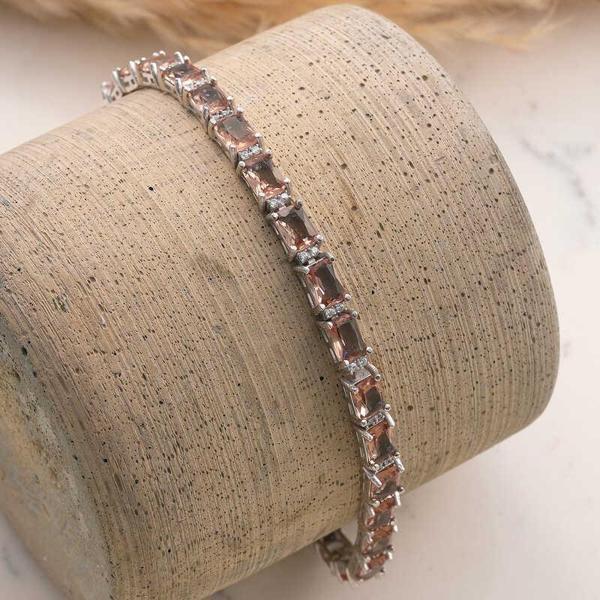 KENPAZAR ​925 Ayar Gümüş Kare Zultanit Taşlı Kadın Bileklik - Image 1