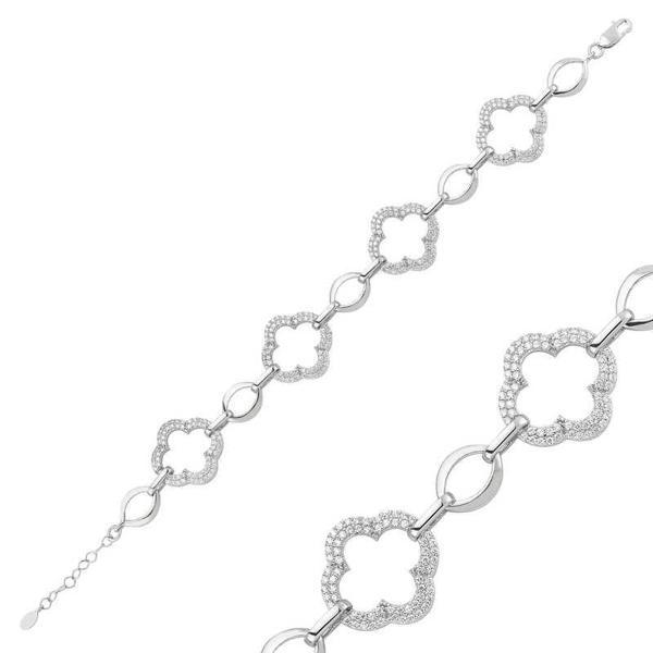 KENPAZAR 925 Ayar Gümüş Çiçek Bileklik - Image 1