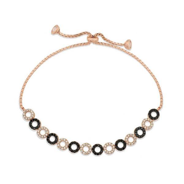 KENPAZAR 925 Ayar Gümüş Rose Halka Asansör Bileklik - Image 1