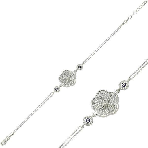 KENPAZAR 925 Ayar Gümüş Papatya Bileklik - Image 1