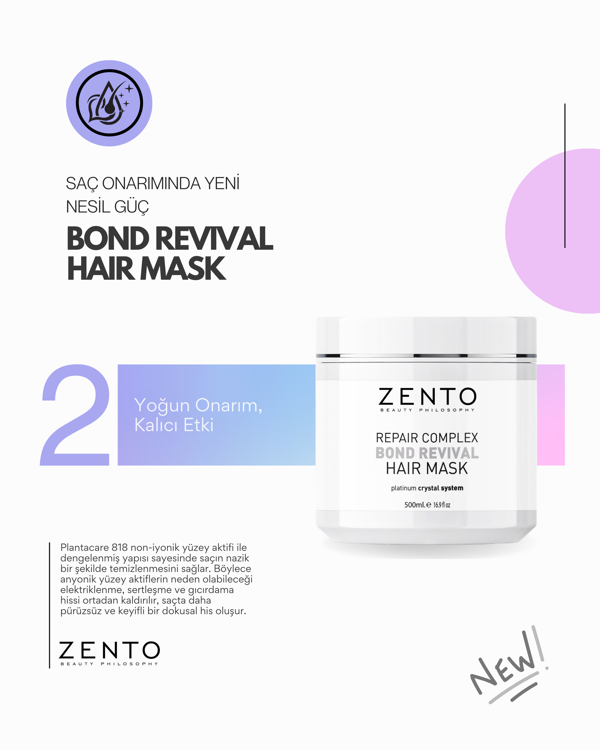 ZENTO Repaır Complex Bond Revıval Haır Mask 500 ml  - Image 1