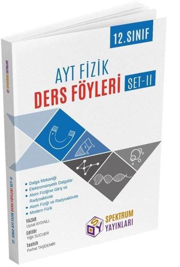AYT 12. Sınıf Fizik Ders Föyleri Set 2 - Spektrum Yayınları - Image 1