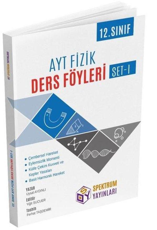 AYT 12. Sınıf Fizik Ders Föyleri Set 1 - Spektrum Yayınları - Image 1