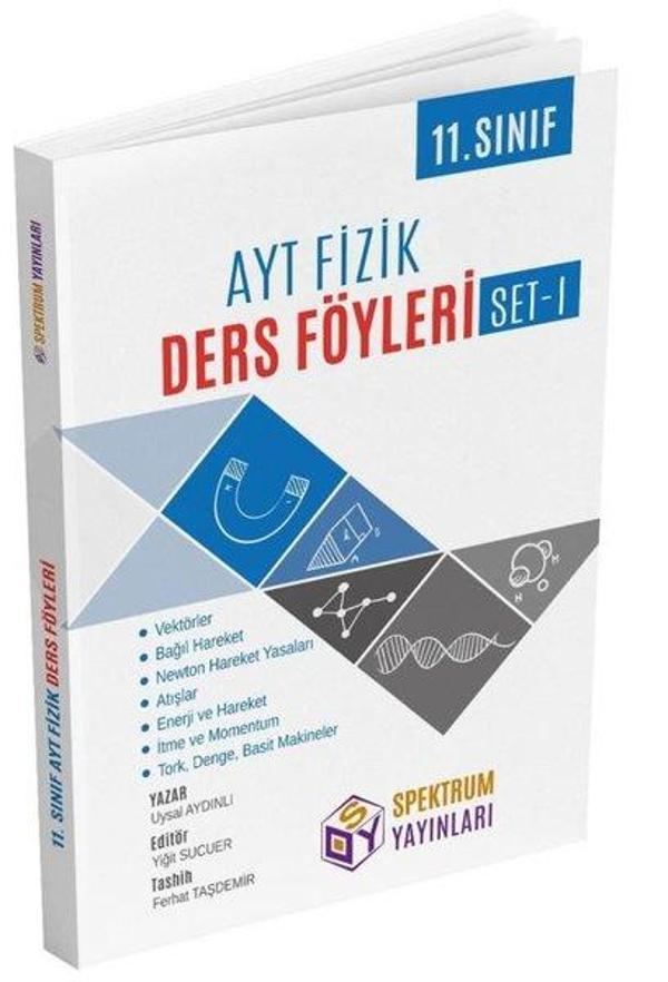 AYT 11. Sınıf Fizik Ders Föyleri Set 1 - Spektrum Yayınları - Image 1