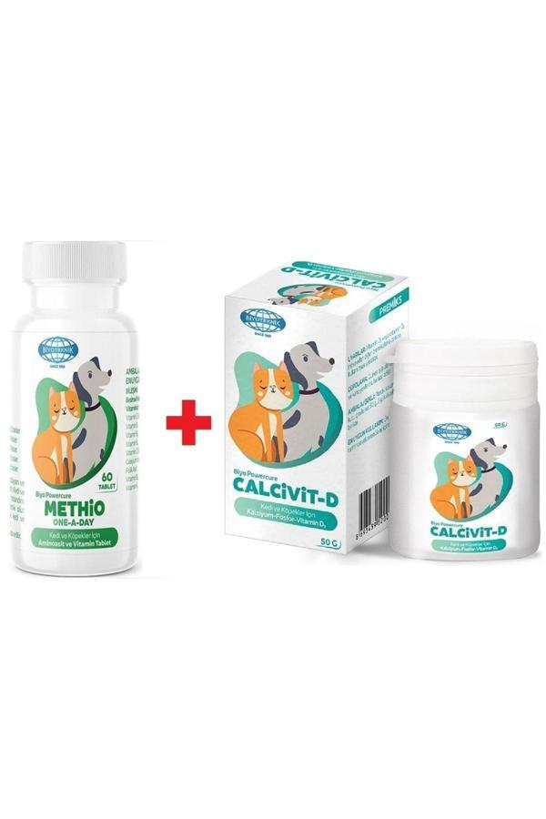 Biyoteknik Yavru Köpekleriniz Iyi Gelişmesi Için "Biyo Methio One A Day 60 Tablet + Calcivit - D 50 Gr) - Image 1