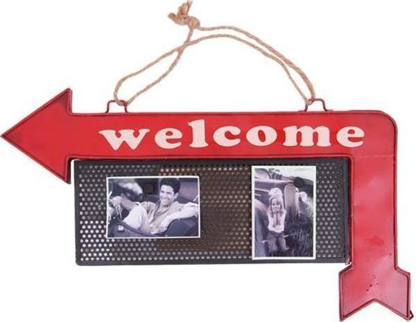 Dekoratif Metal Kapı Yazısı Yön Tabelası Çerçeveli Hediyelik - Image 1