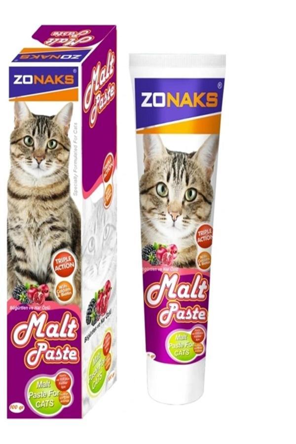 Zonax Malt Paste 100 Gr. Yavru Ve Yetişkin Kediler İçin Malt Pasta (Böğürtlen Ve Nar Özlü) - Image 1