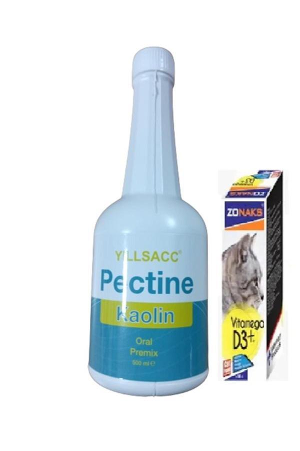 Yıldem Pectin Koalin 500Ml + Zonax Cat Vitamin D3 Omega 100 Ml - Image 1