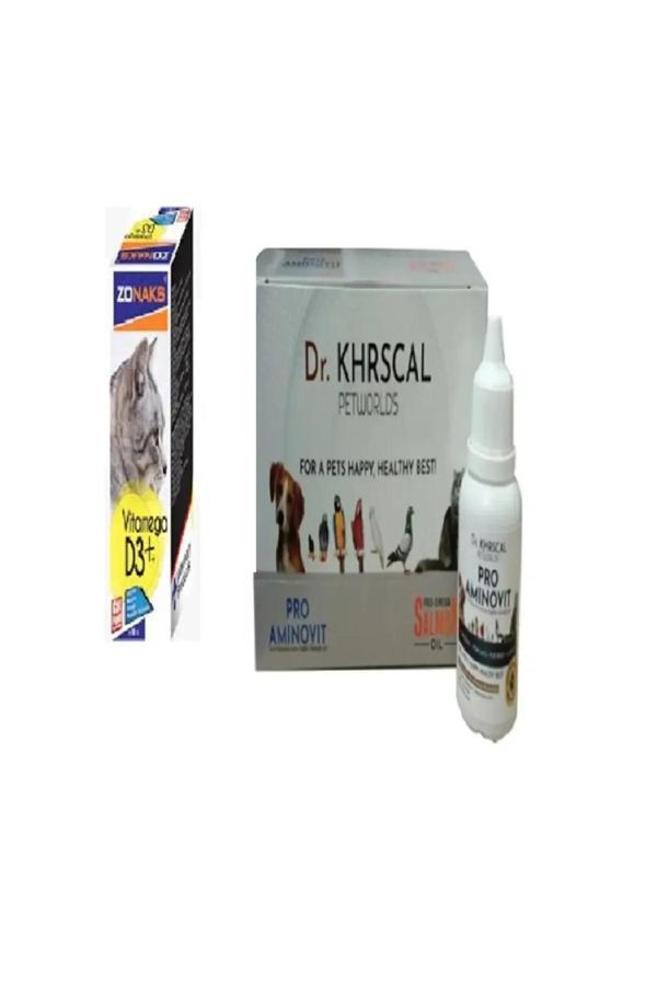 Yıldem Kedi Vitamin Set ( Kediler İçin Vitamin Aminovit + Vitamin D3 Ve Omega 3-6-9 ) - Image 1