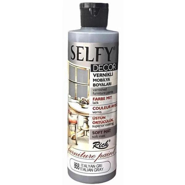Supertrend Selfy Decor Vernikli Boya 240 cc 868 İTALYAN GRİ - Image 1