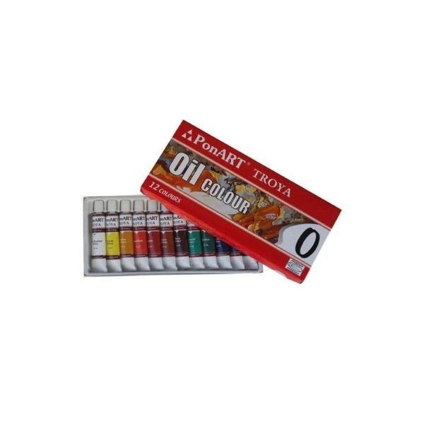 Supertrend Troya Yağlı Boya Seti 12 Renk x 12 ml. - Image 1