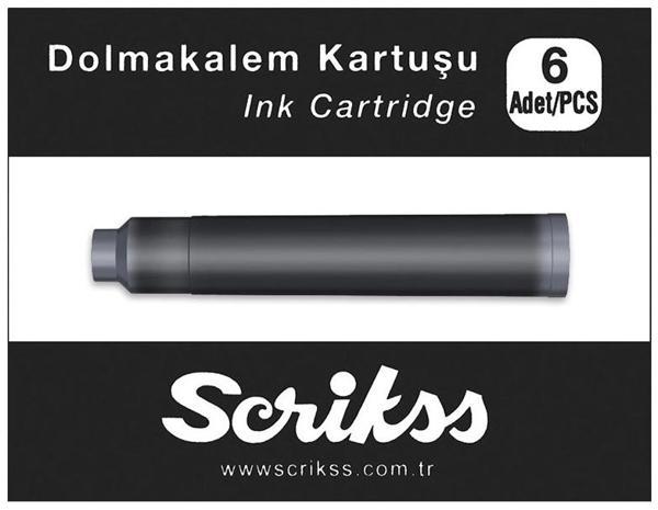 Supertrend Dolma Kalem Kartuşu 6'lı Kutu SİYAH - Image 1