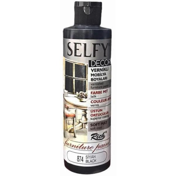 Supertrend Selfy Decor Vernikli Boya 240 cc 874 SİYAH - Image 1