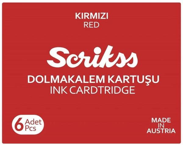 Supertrend Dolma Kalem Kartuşu 6'lı Kutu KIRMIZI - Image 1