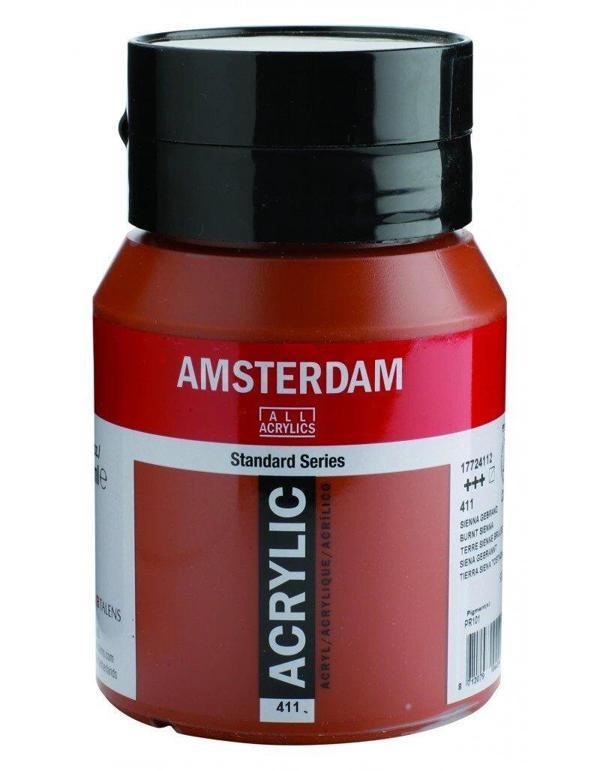Supertrend Amsterdam Akrilik Boya 500 ml. 411 Burnt Sienna - Image 1