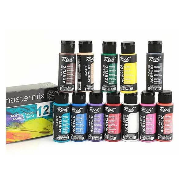 Supertrend Akrilik Boya Seti 60 Ml.x 12 Renk (AKR-060-06695) - Image 1