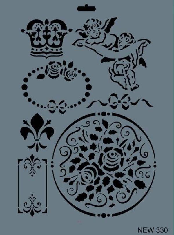 Supertrend Stencil Boyama Şablonu 25x35 cm. NEW-330 - Image 1