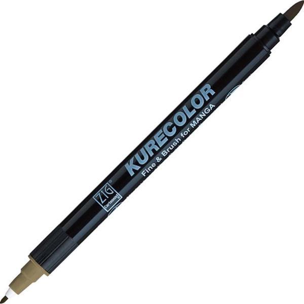 Supertrend Kurecolor Fine & Brush for MANGA Marker Çizim Kalemi 838 Mid Gray - Image 1