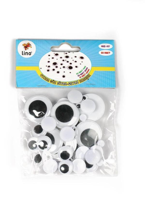 Supertrend Oynar Göz Siyah-Beyaz Karışık Boy 50'li - Image 1