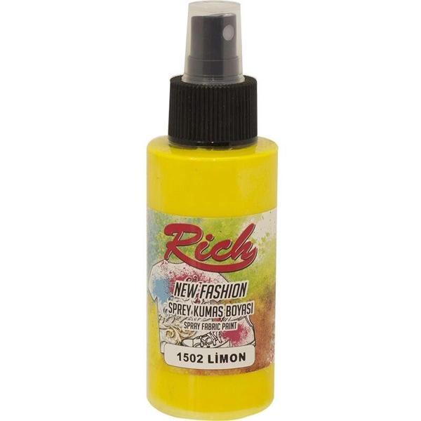 Supertrend New Fashion Sprey Kumaş Boyası 100 cc. 1502 LİMON SARI - Image 1