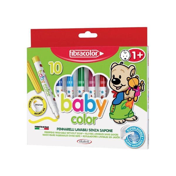Supertrend Baby Color 1+ Yaş Bebekler İçin Keçeli Kalem 10 Renk - Image 1