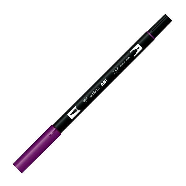 Supertrend Dual Brush Pen Grafik Çizim Kalemi 757 Port Red - Image 1