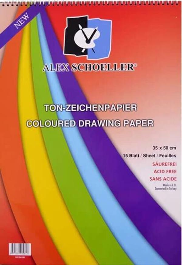 Supertrend Fon Kartonu 35x50 Cm.120 Gr.15 Yp.Spiralli Blok (ALX-840) - Image 1