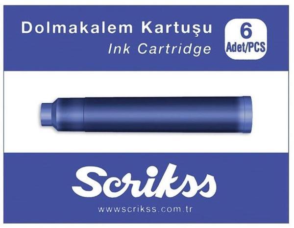 Supertrend Dolma Kalem Kartuşu 6'lı Kutu MAVİ - Image 1