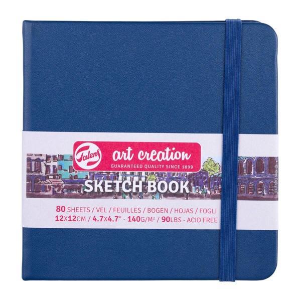 Supertrend Art Creation Sketchbook Sert Kapak Eskiz Çizim Defteri 140 gr. 12x12 cm. 80 yp. NAVY BLUE - Image 1