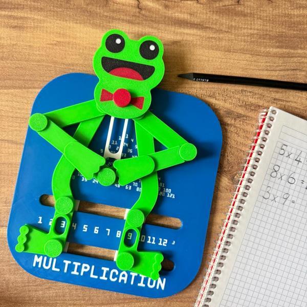 Hareketli Kurbağa Çarpım Tablosu – Eğitici Matematik Oyunu – Mekanik Çarpma Öğretici Oyuncak - Image 1