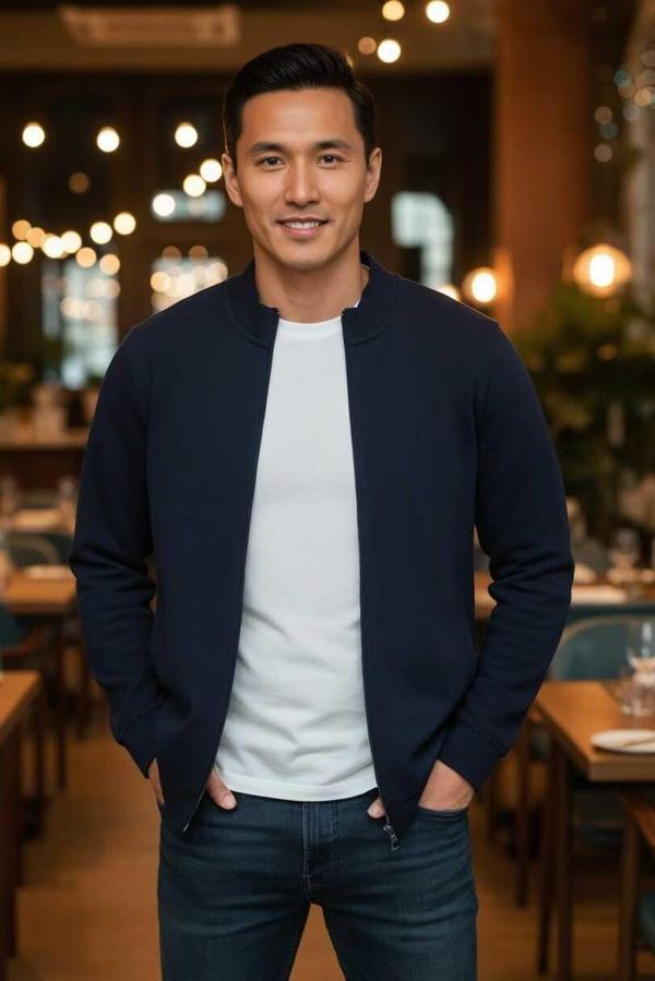 Danny Tam Fermuarlı Sweatshirt Lacivert - Image 1