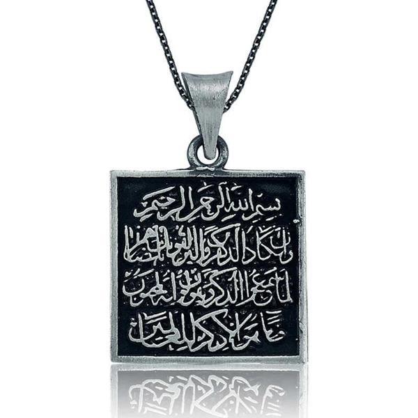 Supertrend Gümüş Nazar Duası Bayan Kolye - Image 1