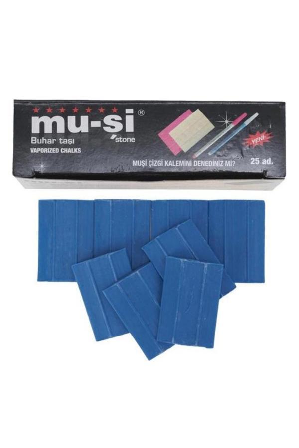 Musi Muşi Çizgi Taşı Mavi Renk 25 Adet - Image 1