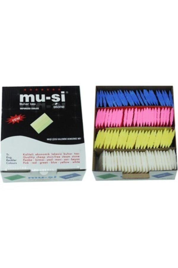 Musi Buhar Ile Uçan Çizgi Taşı Renkli ( 100 Adet ) Muşi Çizgi Taşı Renkli Kutu - Image 1