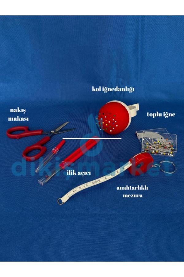 Dm Dikişmarket Pratik Dikiş Setleri (İğnedanlık, İlikaçıcı,Nakış Makası,Mezura,Toplıiğne) - Image 1