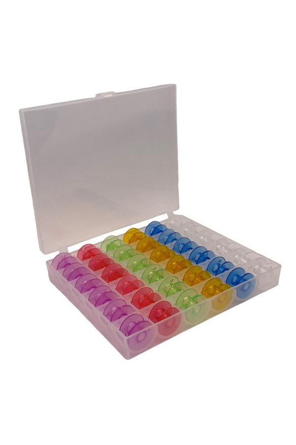 Moonstar Ev Tipi Aile Dikiş Makinesi Plastik Geniş Masura Renkli (Kutulu) / Hm2518M 36Adet - Image 1