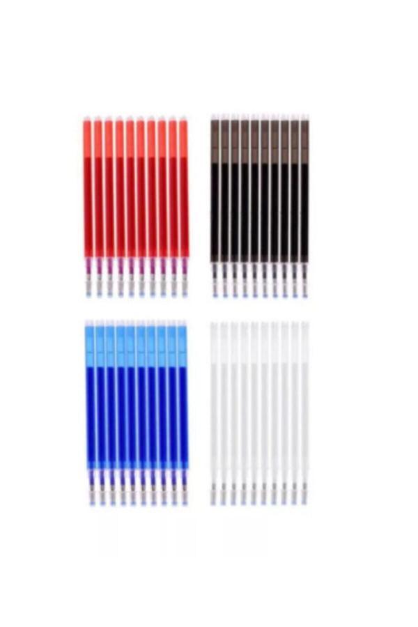 Artus Tedarik Isı Ile Uçan Silinebilen Refill Kalem Içi Kırmızı-Siyah-Beyaz-Mavi 40 Adet - Image 1