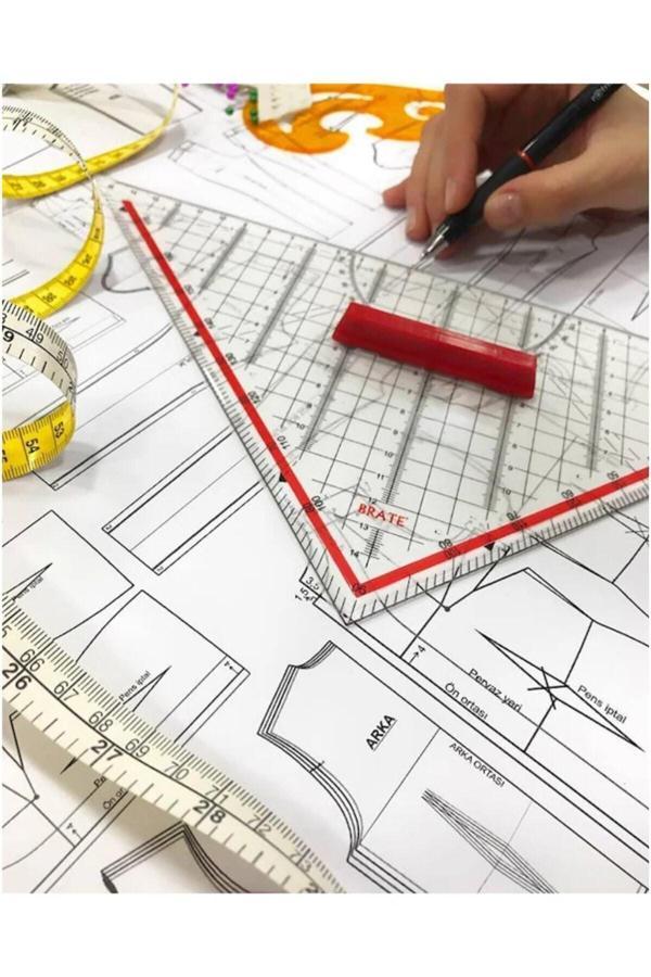 Kayıran Terzi Malzemeleri Geoderik Üçgen Cetvel - Image 1